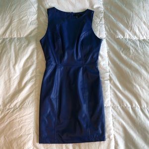 ✨Forever 21 Blue Faux Leather Dress✨